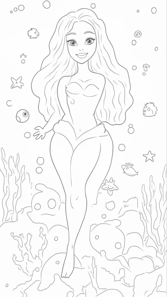 little mermaid coloring pages free printable